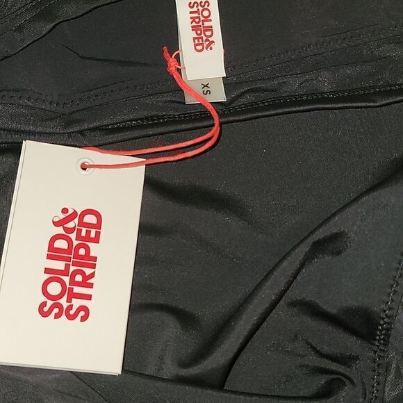 Solid & Stripe Blk Madeline Mesh Bandeau one-piece - Picture 11 of 15